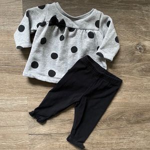 Polkadot sweatshirt set